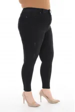 High Waisted Skinny Ankle Length Jean 819-03B(30-36) Anthracite Denim