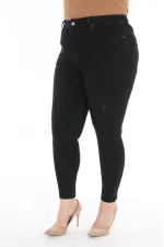 High Waisted Skinny Ankle Length Jean 819-03B(30-36) Anthracite Denim