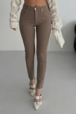 High Waisted Skinny Ankle Length Jean 819-72-(28-33) Soil
