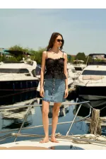 060298 ROSE DETAILED STRAP BLOUSE