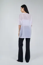 050548 SHORT SLEEVE TULLE T-SHIRT