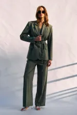 031415 SINGLE PLEATED PALAZZO TROUSERS