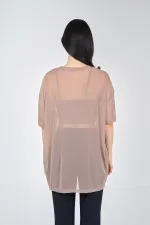 050548 SHORT SLEEVE TULLE T-SHIRT