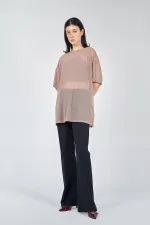 050548 SHORT SLEEVE TULLE T-SHIRT