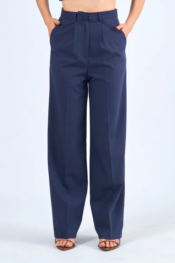 031415 SINGLE PLEATED PALAZZO TROUSERS