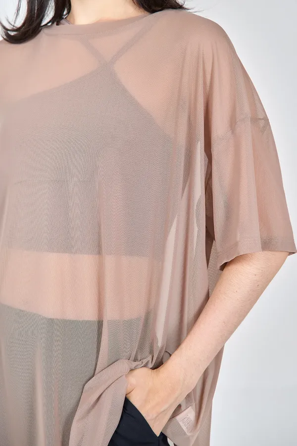 050548 SHORT SLEEVE TULLE T-SHIRT