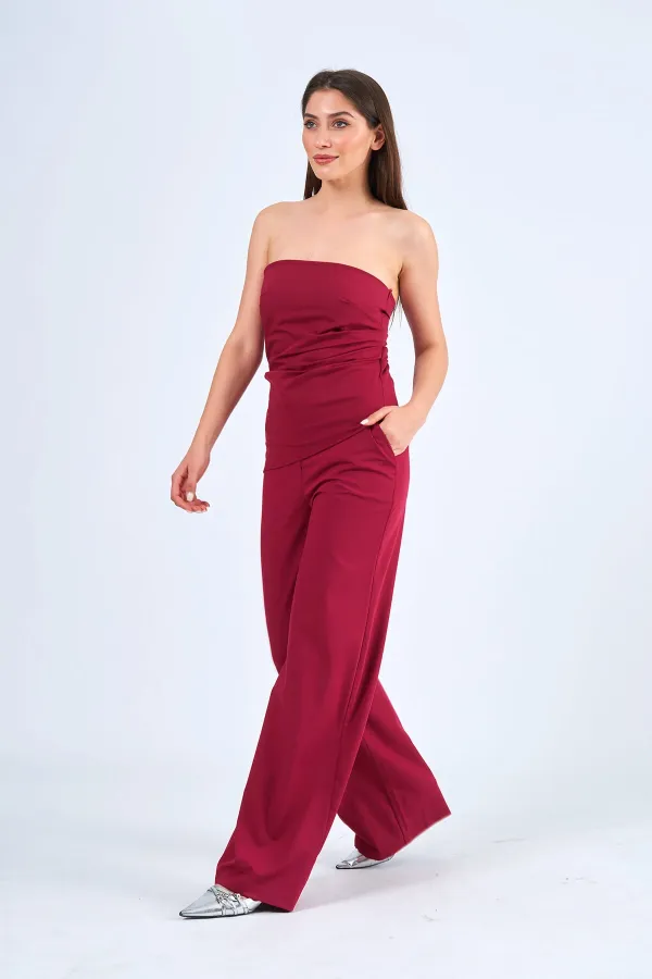 031429 STRAIGHT LEG TROUSERS WITH SIDE POCKETS