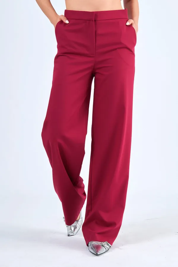 031429 STRAIGHT LEG TROUSERS WITH SIDE POCKETS