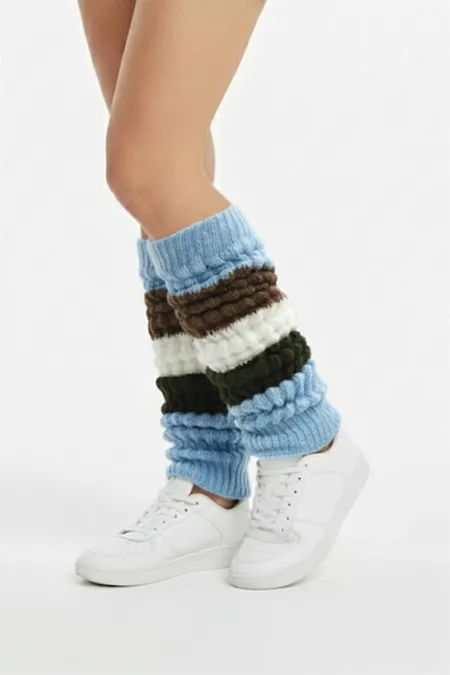 Kadın Kışlık Renkli Dizlik Tozluk Çorap