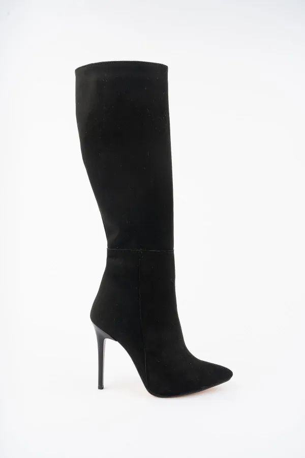 Muggo Floransa Garantili Kadın İnce Topuklu Sivri Burun Yandan Fermuarlı Çizme Muggo Floransa Garantili Kadın İnce Topuklu Sivri Burun Yandan Fermuarlı Çizme