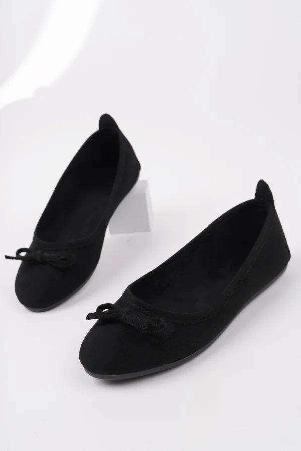 Muggo MİU Fiyonklu Kadın Deri Günlük Babet