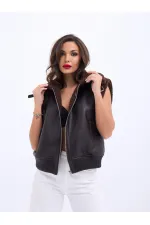 7259 VEST-DARK BROWN
