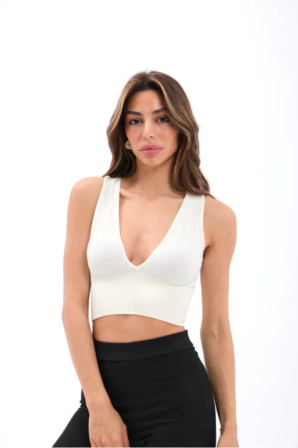 15539 SOUTIEN-GORGE COL V-ÉCRU