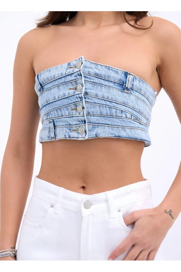 6817 DENIM CROP-BLUE