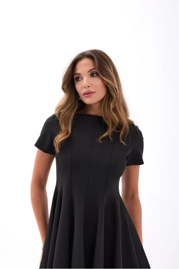 7389 DRESS-BLACK