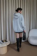 Oversized Hooded Women's Sweatshirt