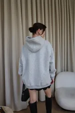Oversized Hooded Women's Sweatshirt