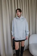 Oversized Hooded Women's Sweatshirt