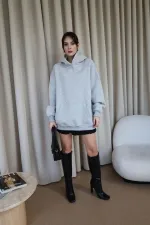 Oversized Hooded Women's Sweatshirt