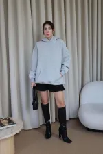 Oversized Hooded Women's Sweatshirt