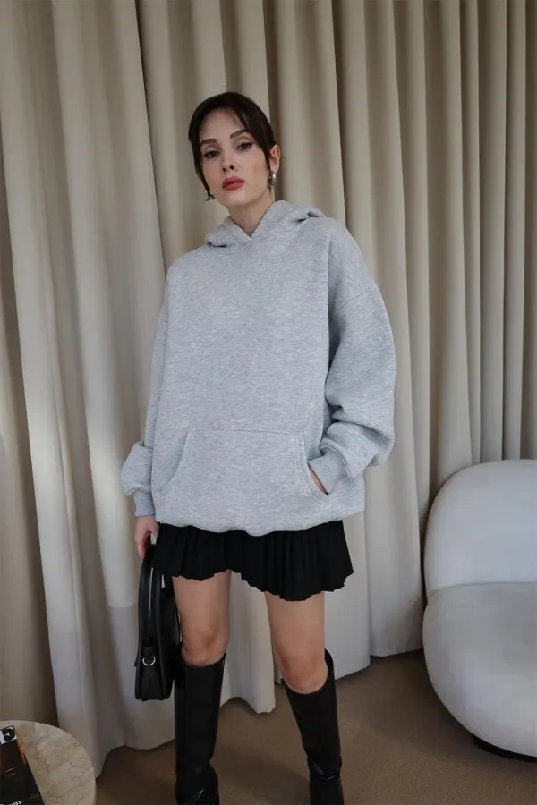 Oversized Hooded Women's Sweatshirt