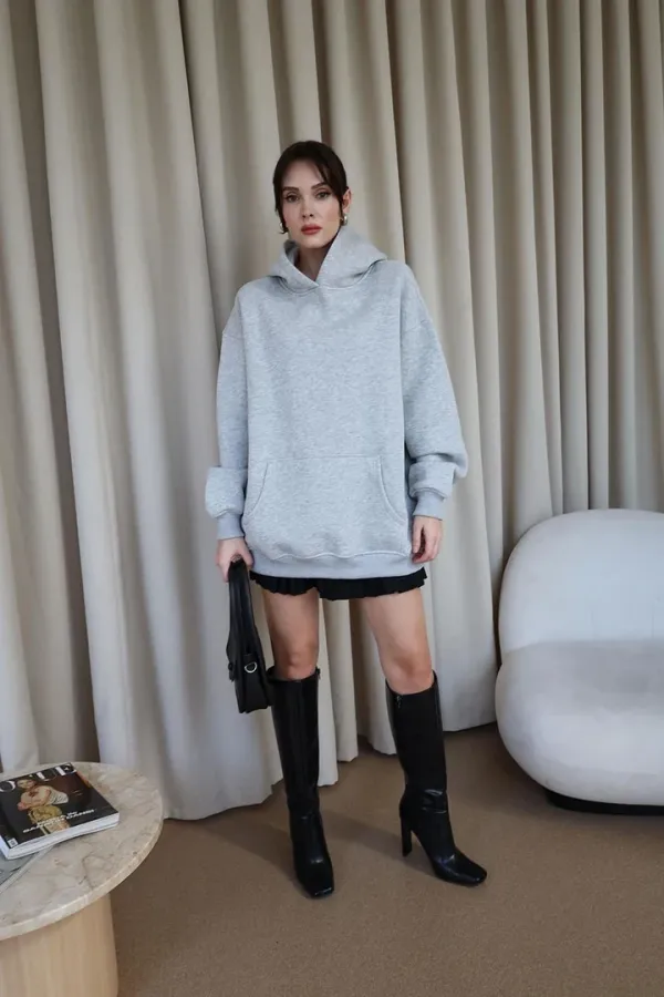 Oversized Hooded Women's Sweatshirt