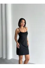 Stoned Strap Wholesale Dress - Black | Topshow