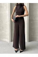 Wholesale Knitwear Trousers - Claret Red | TOPSHOW | F1486