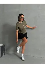 Topshow Khaki Shepherd Stitched Wholesale T-Shirt