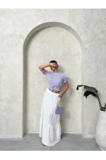 Topshow Lilac Waist Gipeli Pitikareli Wholesale Blouse