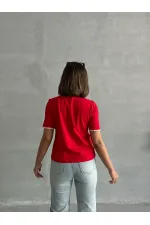 Topshow Red Shepherd Stitched Wholesale T-Shirt