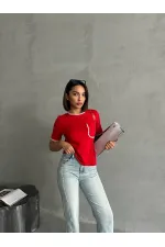 Topshow Red Shepherd Stitched Wholesale T-Shirt