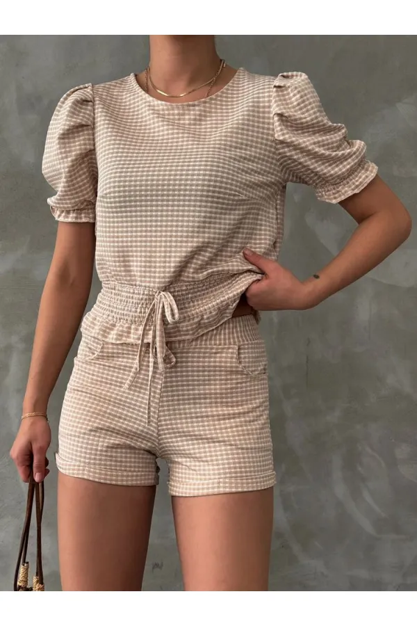 Topshow Taş Beli Gipeli Pitikareli Toptan Bluz