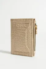 Kadın Taş Arkası Kartlıklı Krokodil Cüzdan