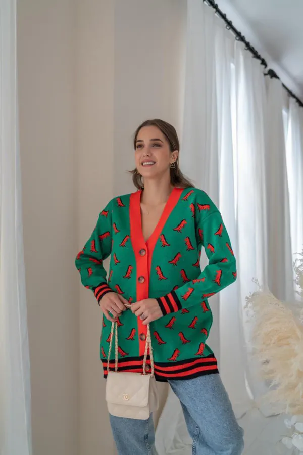 Cardigan à motifs