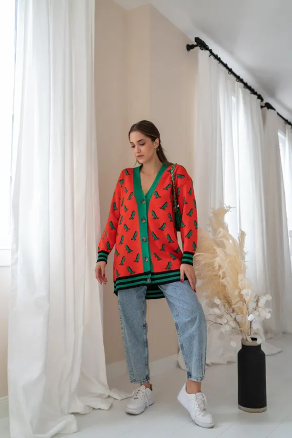 Cardigan à motifs