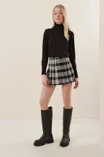 15747 Balıkçı Yaka Triko Kazak - Siyah