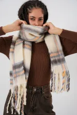 Écharpe-châle épaisse et douce pour femme 15951 - Beige clair Écharpe-châle épaisse et douce pour femme 15951 - Beige clair