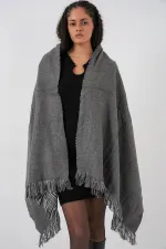 Écharpe-châle épaisse et douce pour femme 15951 - Anthracite Écharpe-châle épaisse et douce pour femme 15951 - Anthracite