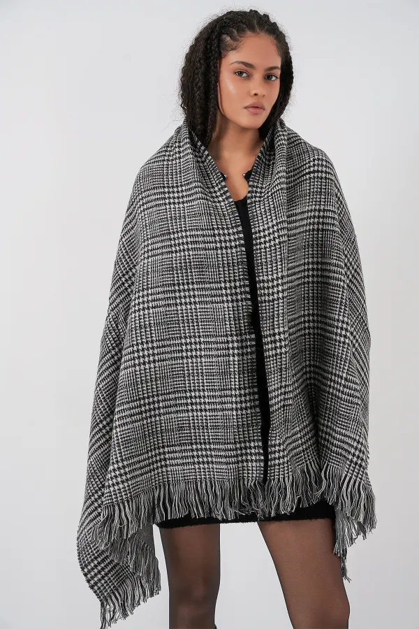 Écharpe-châle épaisse et douce pour femme 15951 - Anthracite Écharpe-châle épaisse et douce pour femme 15951 - Anthracite