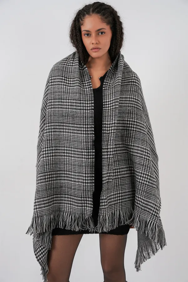 Écharpe-châle épaisse et douce pour femme 15951 - Anthracite Écharpe-châle épaisse et douce pour femme 15951 - Anthracite