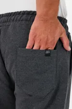Kalın Siyah-Lacivert-Antrasit Erkek 3'lü Eşofman Altı Jogger Arka Cepli Paça Lastikli Regular Fit Şardonsuz