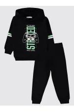 Boys Tracksuit Set 2-5 Years Old Black - Package Boys Tracksuit Set 2-5 Years Old Black - Package