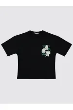 Girls' T-Shirt 10-13 Years Old Black - Pack