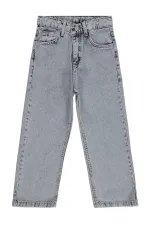 Erkek Çocuk Pantolon Kot 6-9 Yaş Buz Mavi - Paket