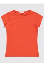 T-shirt fille 10-13 ans orange foncé - Paquet