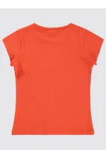 T-shirt fille 10-13 ans orange foncé - Paquet