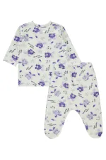 Bebek Pijama Takımı 0-24 Ay Lila - Paket