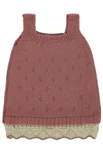 Gilet et robe bébé 0-24 mois Rose poudré - Paquet