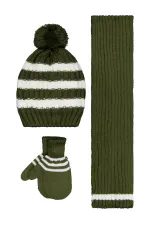 Bebek Atkı Bere Eldiven Setleri 0-24 Ay Yeşil - Paket Bebek Atkı Bere Eldiven Setleri 0-24 Ay Yeşil - Paket